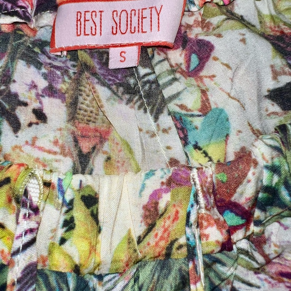Best Society set of floral pants and blouse, multicolour, pants S blouse M - Picture 5 of 5
